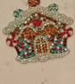 Crystal Art Gingerbread House Tree Decoration