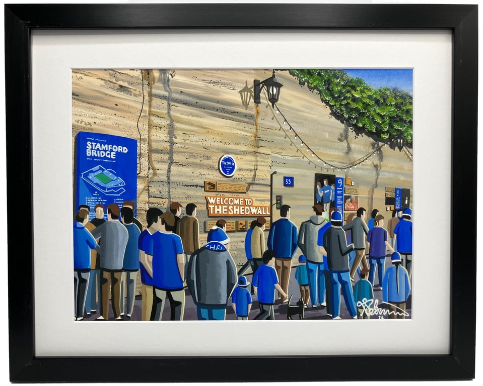 Chelsea. Framed & Unframed Fine Art Print, Football Club FC Stamford Bridge Gift
