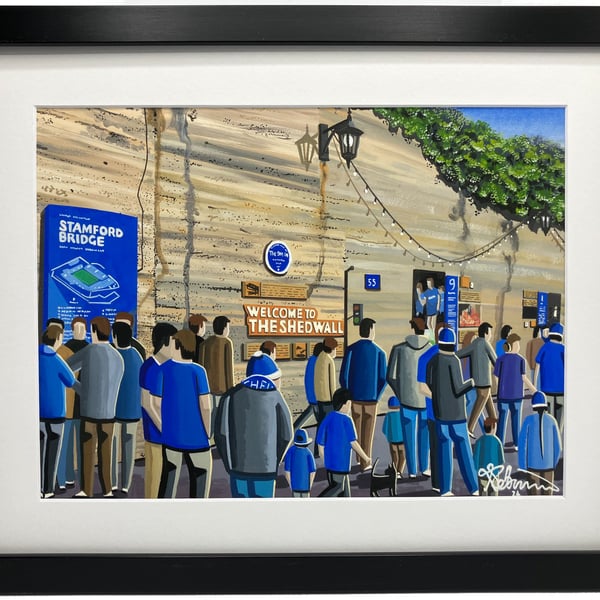 Chelsea. Framed & Unframed Fine Art Print, Football Club FC Stamford Bridge Gift