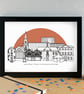 Prescot Skyline Art Print - Image 3