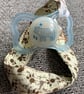 Paw prints 100% Cotton Pacifier Clip - Image 4