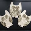 Ceramic owl blanks