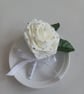 Cream rose buttonholes with a touch of sparkle to any occasion  - Image 5