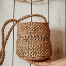 Crochet raffia crossbody bag shoulder bag