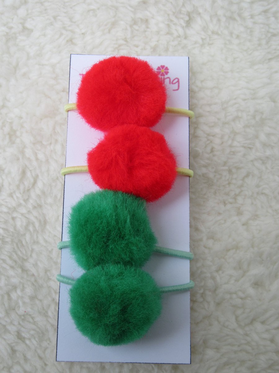 Pompom hair bands