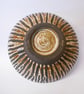 Bowl Stunning Black Vulcan Clay Striped Durable Stoneware Bowl Centrepiece. - Image 5