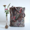 Tote bag, book bag, or foldaway shopping bag in a vintage Sanderson fabric print