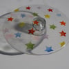 Fused Glass Rainbow Star Cakestand