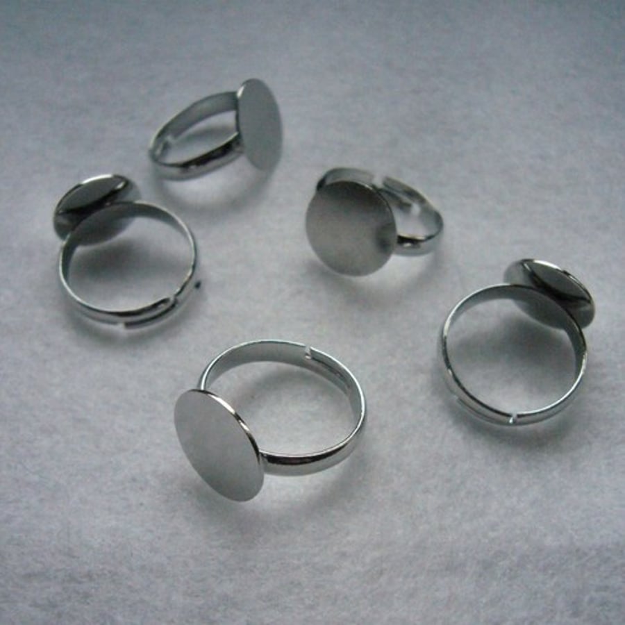 5 x Flat Pad Rings