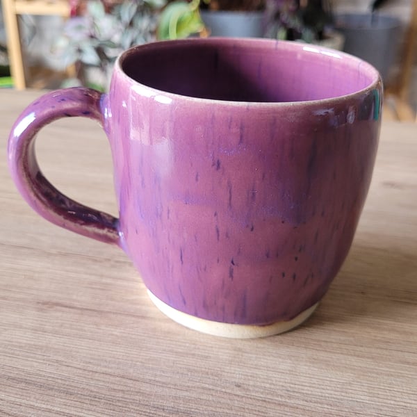 Speckled Purple Mug Handmade Pottery