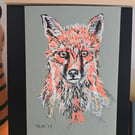 The quiet stare on A5 paper 