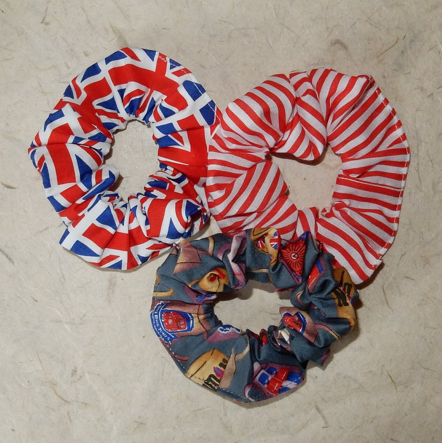 Patriotic scrunchies Union Jack