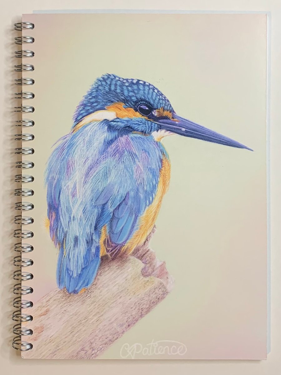 ‘Majestic Blue’ Kingfisher Notebook, Sketchpad