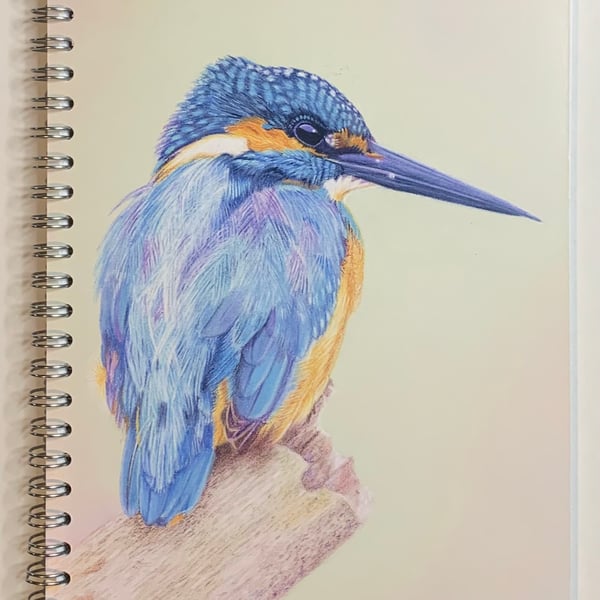 ‘Majestic Blue’ Kingfisher Notebook, Sketchpad