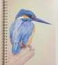 ‘Majestic Blue’ Kingfisher Notebook, Sketchpad - Image 1