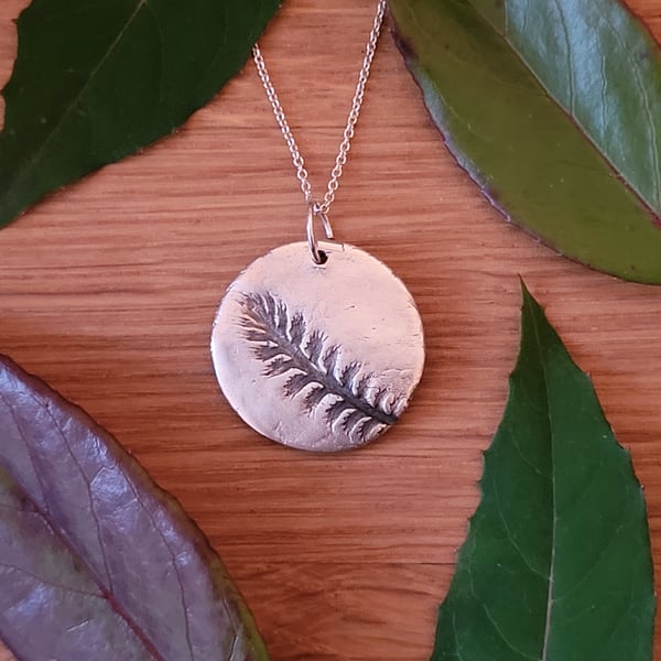 Unusual Silhouetted Leaf Necklace