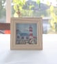 Seaside Scene in Shadow Box Frame with Pebbles - Image 2