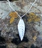 Large Silver Leaf Pendant