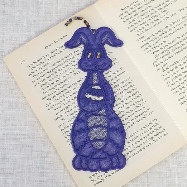 Easter Bunny Embroidered  Bookmark