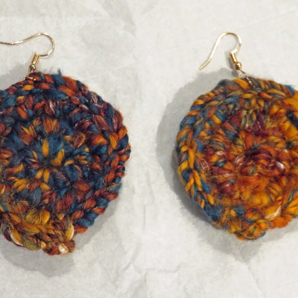 Orange Boho Earrings