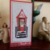 Red Door Christmas Card