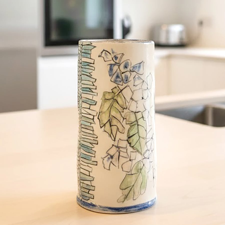 'Harmony garden' vase - handmade ceramic