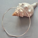 Wave Bracelet Sterling Silver 925 Hammered Texture