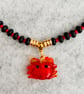 Red, Black & a Little Bit of Beachy Fun necklace - Image 2