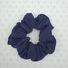 Hair Scrunchie, navy jersey, large