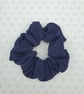Hair Scrunchie, navy jersey, large