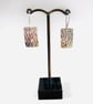 Sterling silver textured earrings.  - Image 2