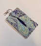 SOLD Key ring tissue holder for tissues or hankie in Liberty fabric - Image 4