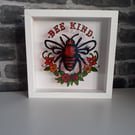 Bee Kind hand painted picture suncatcher