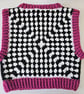Adult crochet cropped sweater vest - Image 3