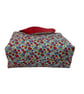 Large wash bag in Liberty cotton, floral toiletries bag with handles and pocket. - Image 7