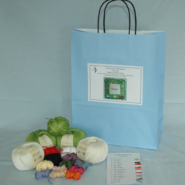 Country Cushion Cover Knitting Kit 35cm x 35cm