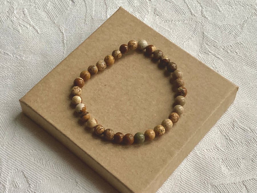 Picture Jasper stretchy bracelet 