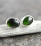 Chrome diopside stud earrings - Image 1