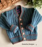 Designer Hand Knitted Baby Boys Cardigan Size 9-18 months  - Image 1