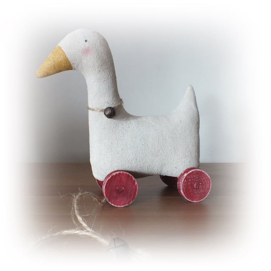 Little Primitive Goose pull toy