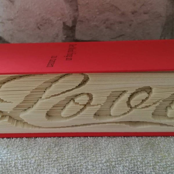 Love Sideways CUT & FOLD Book folding Pattern - EMAILED PDF PATTERN