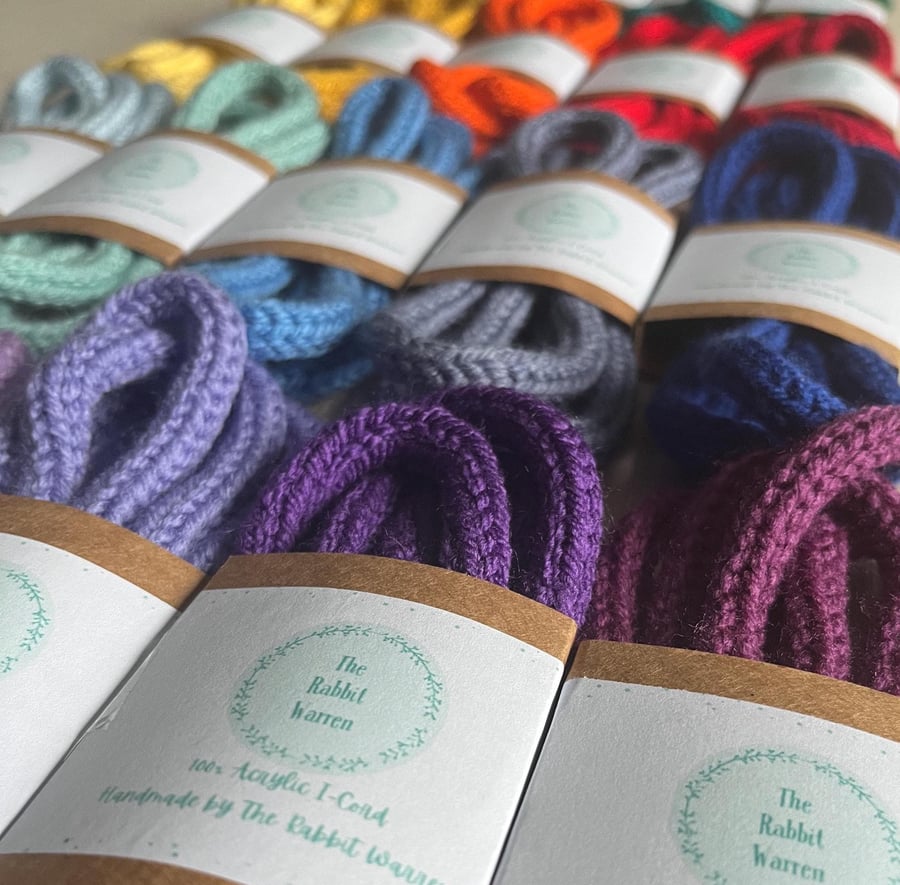 i-cord : Handmade Acrylic i-cord for Knitted Wire Craft Projects