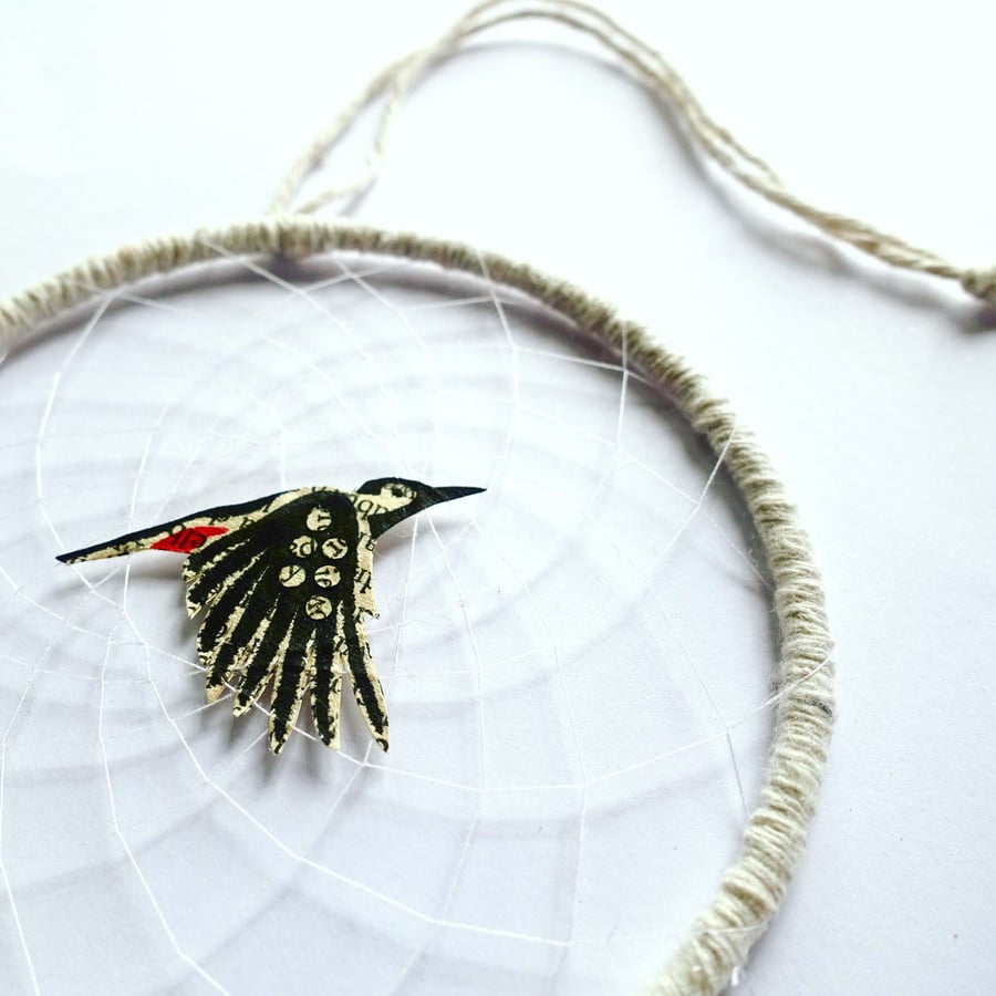 Woodpecker Dreamcatcher - MADE TO ORDER