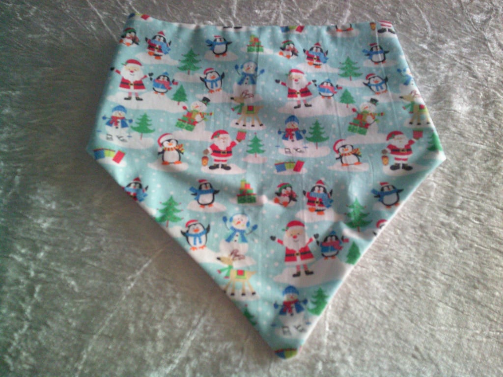 Santa and Friends Dribble Bib