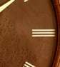 Designer made Wooden Wall Clock with a Lacewood Dial and Inlaid Mahogany Bezel - Image 5