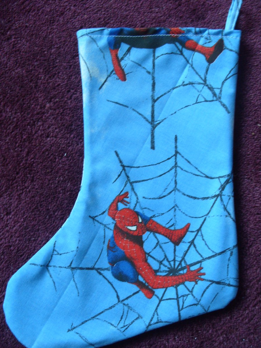 Handmade Christmas Stocking - Spiderman