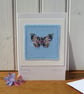 Hand-stitched miniature applique Butterfly made with Liberty Tana Lawn cotton - Image 1