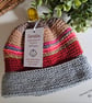 Designer Hand Knitted Baby Beanie Hat  1-2 Years Size  - Image 3
