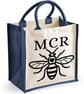 Manchester Bee Midi Jute Bag -  M C R - Image 5