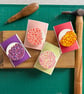 Handmade Ceramic Dahlia brooch, Hand Made Pottery Badge - Image 1